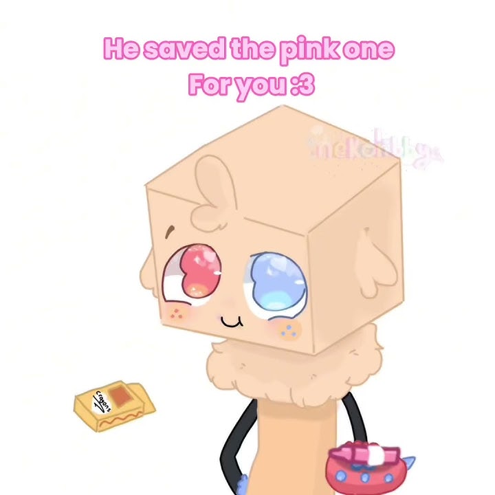 He saved the pink one for u :3 #dandysworld #goob Dandy's World Roblox Meme