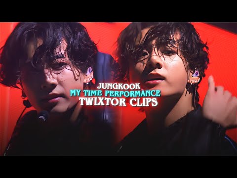 jungkook my time performance twixtor clips (+ae sharpen)