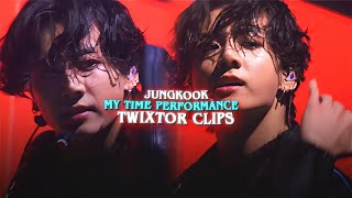 jungkook my time performance twixtor clips (+ae sharpen)