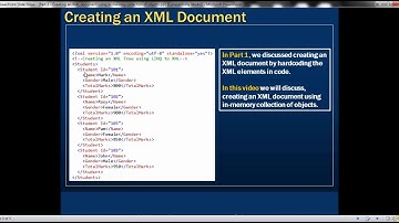 Creating an XML document using in-memory collection of objects - XML Tutorial