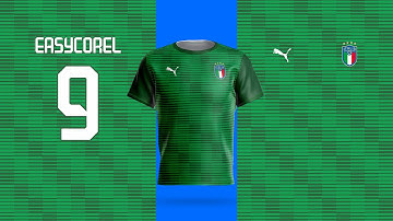 How to Design Soccer or Futsal Jersey in CorelDraw 2020 - Green Football Jersey Idea
