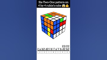 six-two-one pattern 4 by 4 rubix