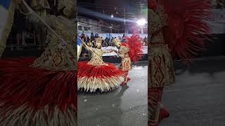 Mestre-sala e porta-bandeira - escola de samba Alegria de Guaxindiba - Carnaval da Retomada