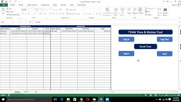 Login & Break Time Tracker