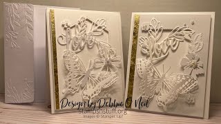 Butterfly Brilliance - Floating bridge Wedding Card - Stampin’ Up!