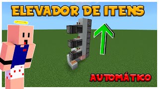 Como fazer um elevador de itens no Minecraft Bedrock