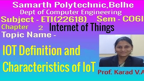 ETI Chapter 2 IOT Definition and Characteristics of IoT
