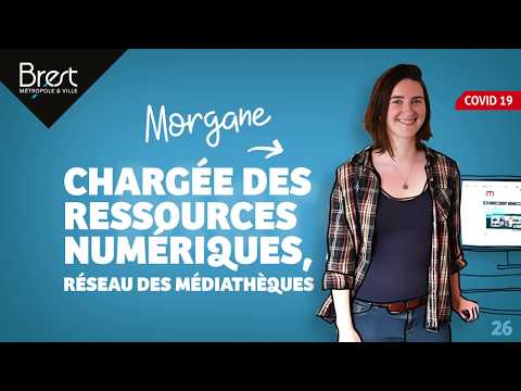 Morgane, chargée des ressources numériques pour le réseau des médiathèques de Brest
