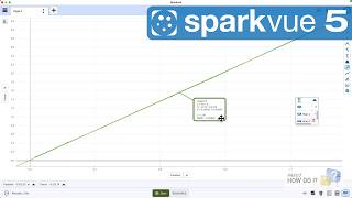 Apply a Linear Fit to Graphed Data (Sparkvue 5)