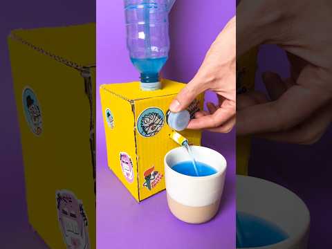 Craft Your Own Mini Water Dispenser! 💧 #diy #craft