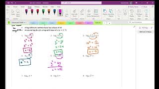 AM 13-3 Notes Logs: Properties, Laws, & Equations
