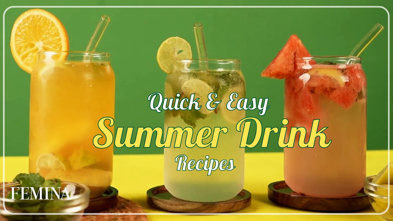 Quick & Easy Summer Drink Recipes at Home! YouTube