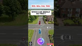 Which car should go first? #drivingskills #drivingtest #ukdriving #DrivingTips #passyourtestuk