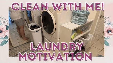 Laundry & Laundry Room Reset | Depression Aftermath Cleaning Series Episode 1