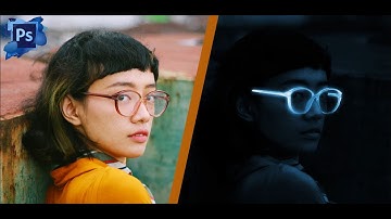 Glow In The Dark Portrait Effect Photoshop Tutorial...