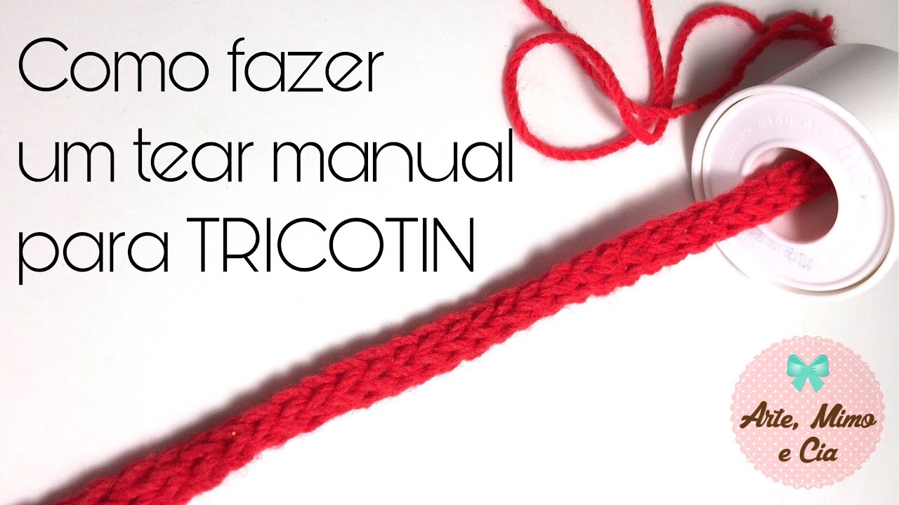 Como fazer um tear manual para tricotin, i-cord ou rabo de gato | #DicaAMC | #ArteMimoeCia