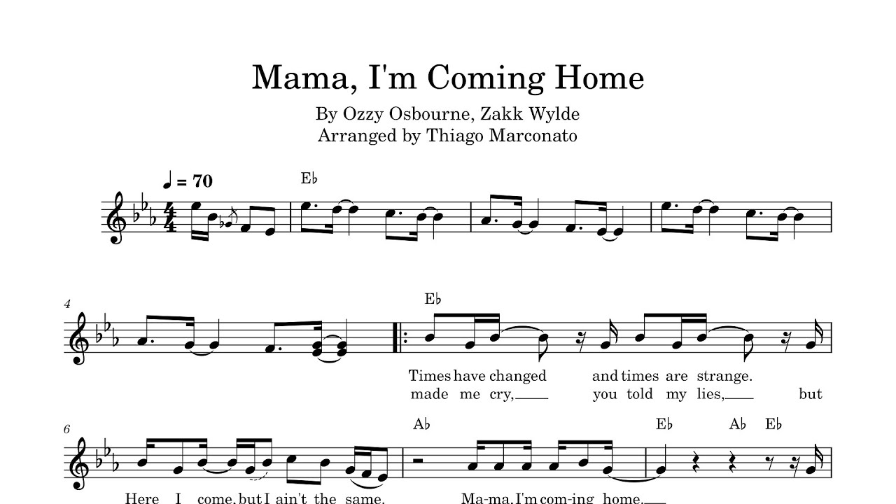 mama im coming home übersetzung