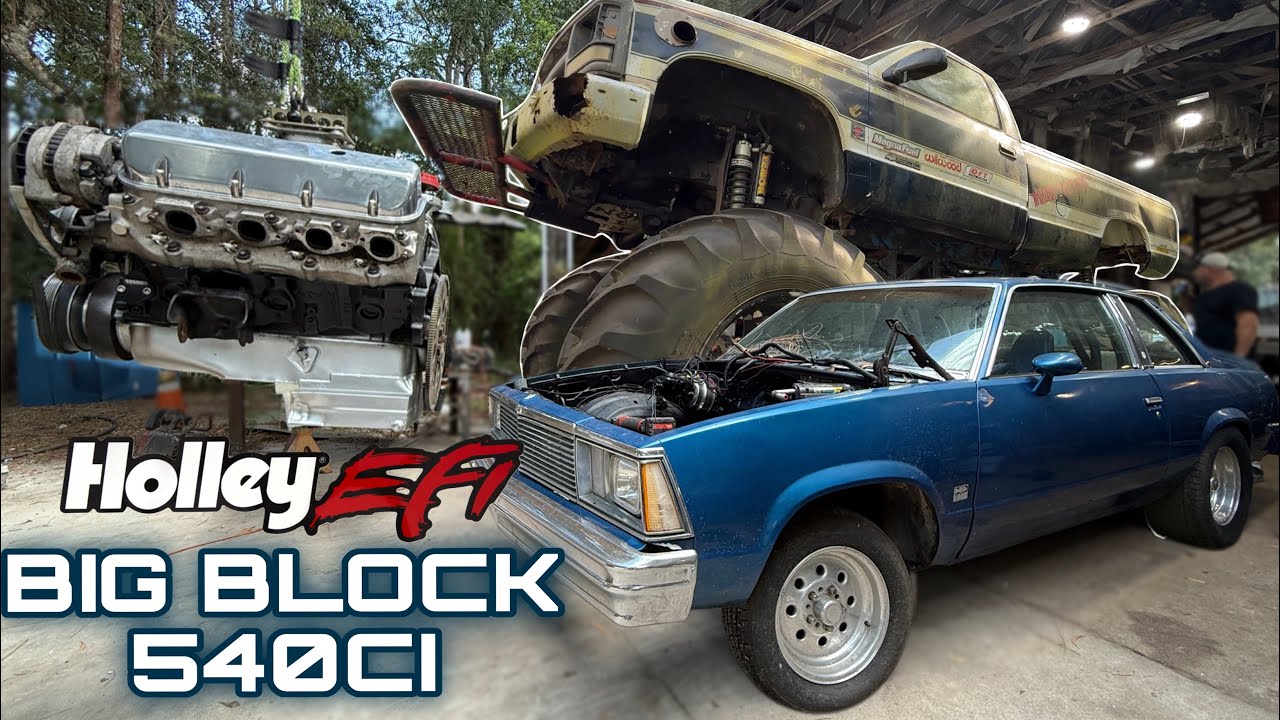 Malibu Street Cruiser 1980 года получает двигатель MONSTER TRUCK Big Block Chevy 540 + новый Holl...