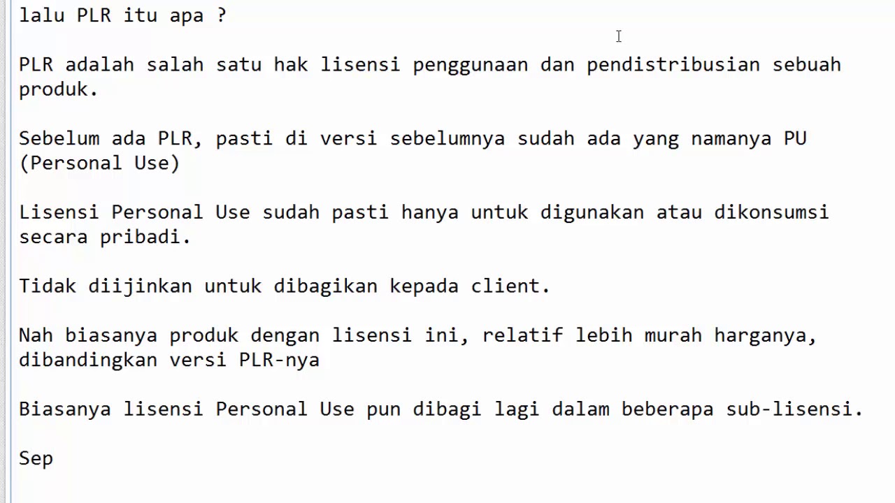 Apa Itu Lisensi PLR Private Label Right YouTube apa-itu-lisensi-plr-private-label-right-youtube