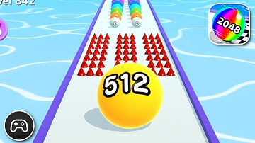 Ball Run 2048 - Gameplay Walkthrough Part 101 - Casual Game Levels 836-842 (iOS, Android)