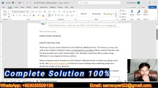 Word Module 6 SAM End of Module Project 1 | NP_WD19_EOM6-1 | Children’s Medical Center
