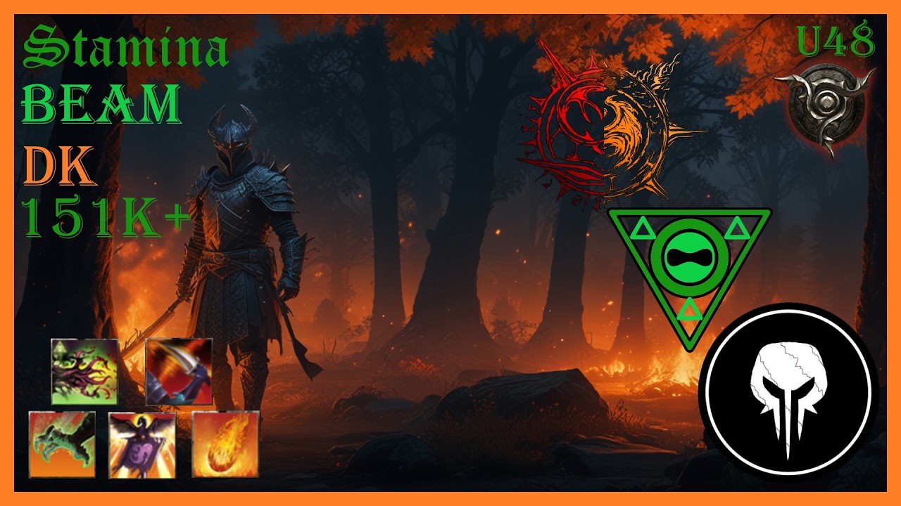 ESO Stamina Arcanist Beam Ardent Flame 151k+ DPS Build, Update 48, PS 5 EU