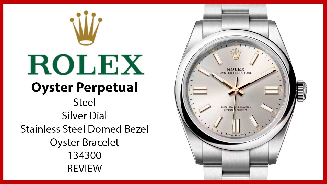 ▶ Rolex Oyster Perpetual 41, стальной серебристый циферблат с индексами 134300 — ОБЗОР