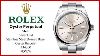 ▶ Rolex Oyster Perpetual 41 Steel Silver Index Dial 134300 - REVIEW