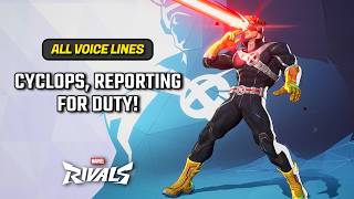 All Cyclops Voice Lines (Abilities, Maps, Reactions) in Marvel Rivals