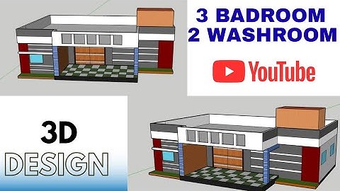 3D Building Design | Sketchup | Duplex Building 