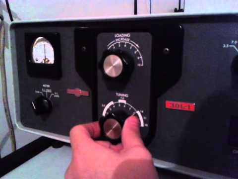 How to tune a Collins 30L1 with KWM2A transceiver - YouTube