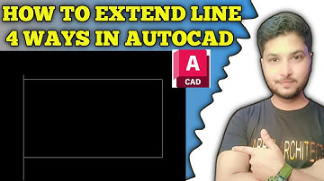 How to Extend Line 4 Ways in Autocad | Tutorial urdu hindi 2025 | Nabeel Architect