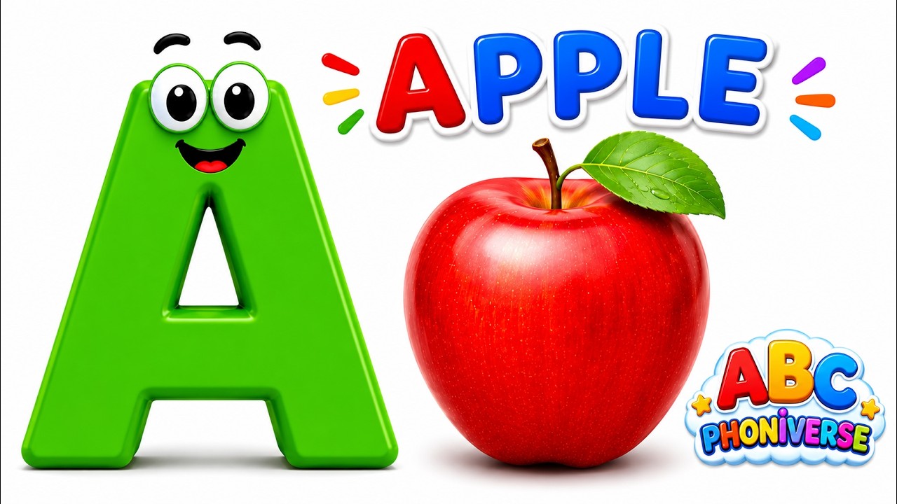 ABC Phonics Song for Kids | A for Apple B for Ball | Learn Letter ...