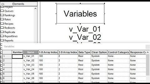 Arena Simulation v15 - New Feature - Spreadsheets for Elements and more