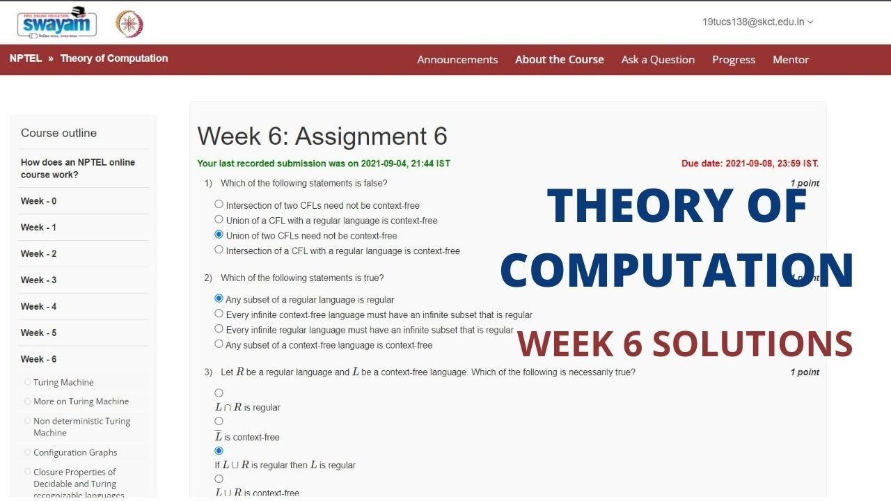 week 6 assignment current affairs video