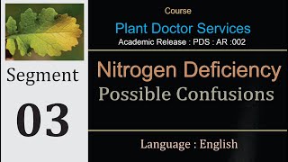 AR 003: Nitrogen Deficiency (Segment 3: Possible Confusions): CPDM.PDS.BASIC.AR.002 (ENGLISH)