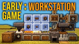 🩸Early Game Workstation for Minecraft Create!🩸