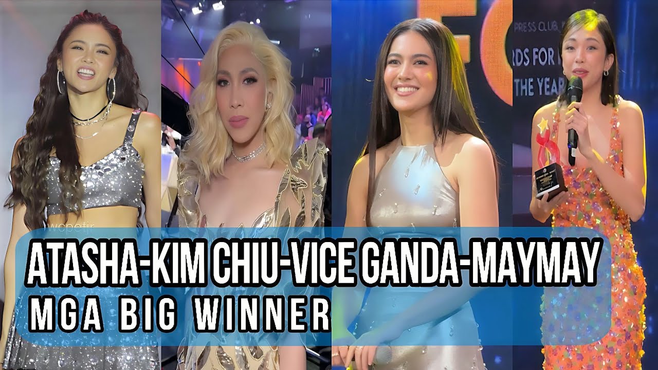 Atasha Muhlach, Vice Ganda, Kim Chiu and Maymay Entrata mga Big Winner sa PMPC Star Awards for Music