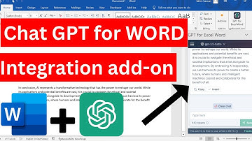 How to add chat GPT in Word |  How to use chat GPT in MS word | GPT add-on for Microsoft word