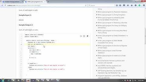 Write a java program to check sum of odd digits