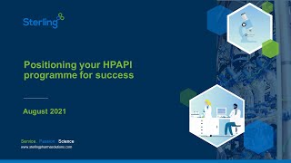 Positioning your HPAPI programme for success