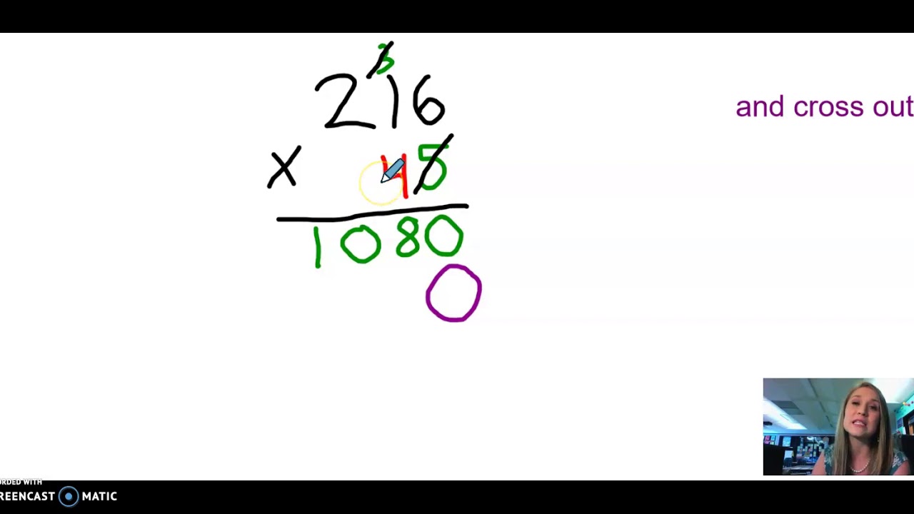 Multiplication Standard Algorithm - YouTube