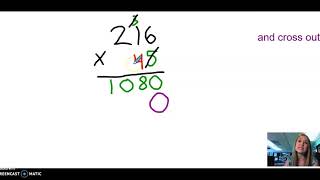Multiplication Standard Algorithm