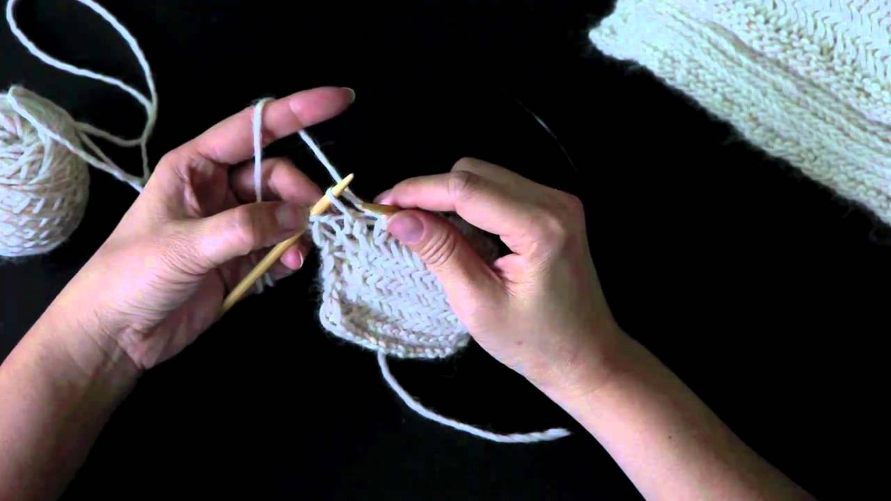 How to Knit Herringbone Scarf.mov YouTube