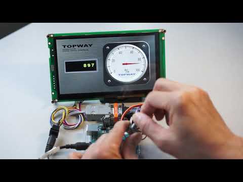 TOPWAY Smart LCD - interface with Arduino UNO show AD result
