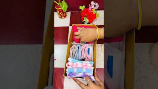 Shoe Box Clothes Organizer DIY #shoeboxreuse #trending #diyorganizer #viral #shorts #diy #ytshorts