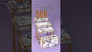 0% Rigid vs 100% Satisfying Golden Cylinder Destruction ¦ 3D Physics