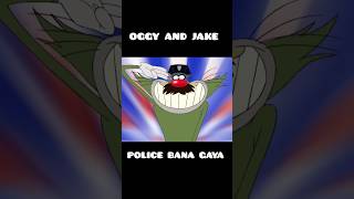 oggy and the cockorach police ban gaya 😱#shorts