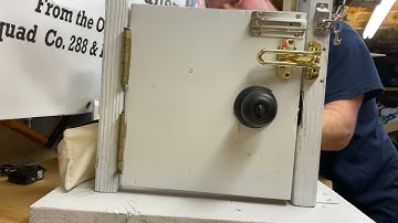 The In&Out GOAT Firefighter Swipe Tool defeating a security bar latch