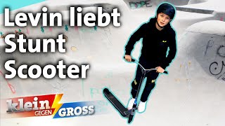 Levin (12) zeigt seine Scooter-Tricks im Skatepark | Klein gegen Groß